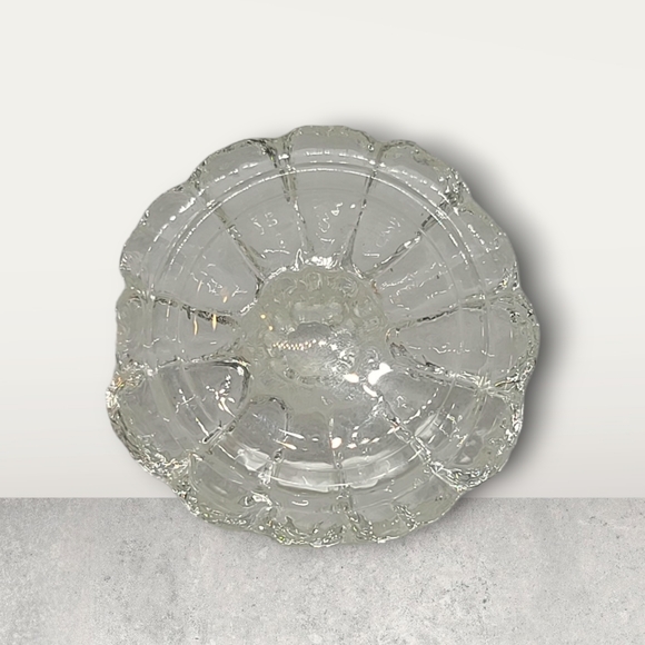 Avon Vintage 1982 Harvest Glow Candle Holder Heavy Glass Pumpkin with Lid - Picture 9 of 12